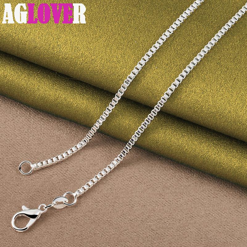 925 Sterling Silver 1.5mm Base Box Chain Necklace Jewelry
