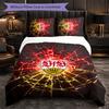 Set Biancheria da Letto Calcio VfB Stuttgart 3 Pezzi Morbido Set Copripiumino con Federe Set Decorazione Camera da Letto per la Casa