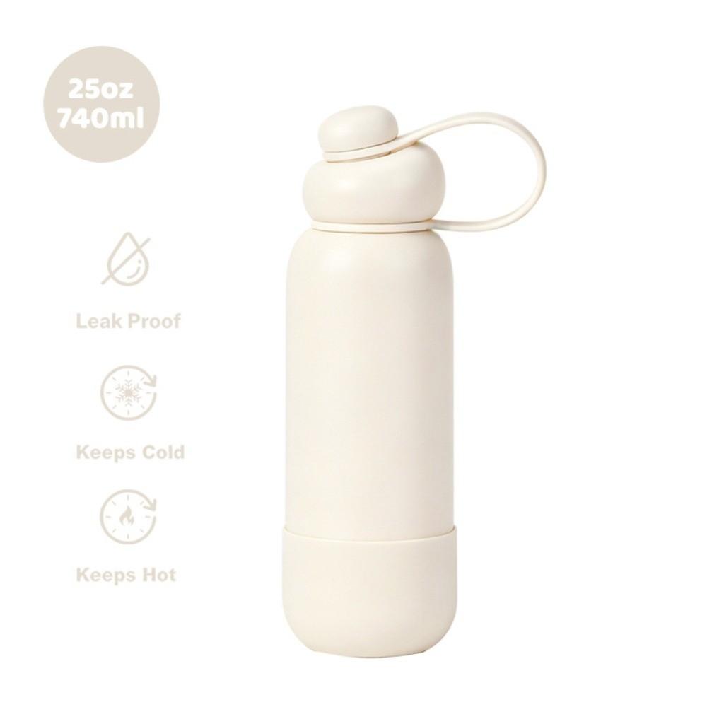 740ml Sports Thermos Bottle Stainless Steel Portable Vacuum Flask Coffee Tumbler Travel