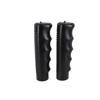 2 Pieces Black Rubber Handles for Wheelbarrow Tubes Designed for 25mm Diameter Offering Non Slip Grip and Long Lasting Use