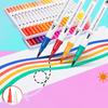 12 Colors Drawing Watercolor Art Markers Pen, Double Tip Brush Fineliner Colouring Painting Pens Set, Art Stationery Supplies