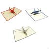 3D Aircraft Greeting Card DIY Paper Craft Multipurpose Fine Craftsmanship Accessory for Men and Kids