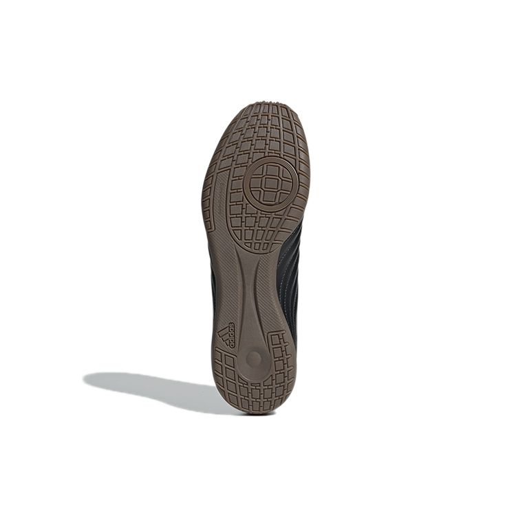 Adidas Copa 20.4 Indoor Boots Round Toe Lace-Up IC/IN Super Fiber Non-Slip Wear-Resistant Fit Soccer Shoes Men Footwear Carbon-Black EF1958