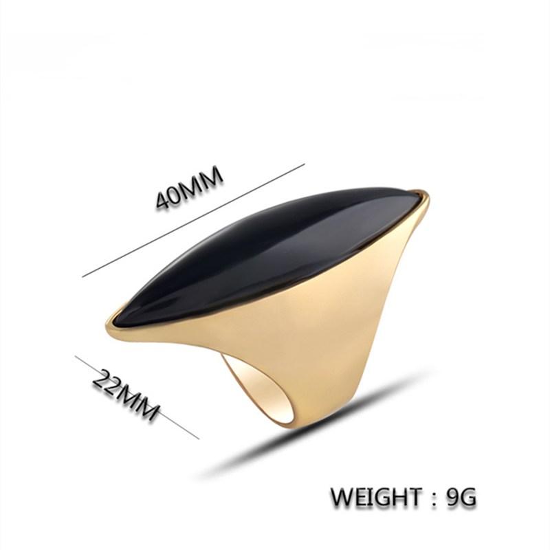 1 Stück Mode europäischen und amerikanischen Schmuck Vintage Ggemstone Damen Ring Harz Stein Ring