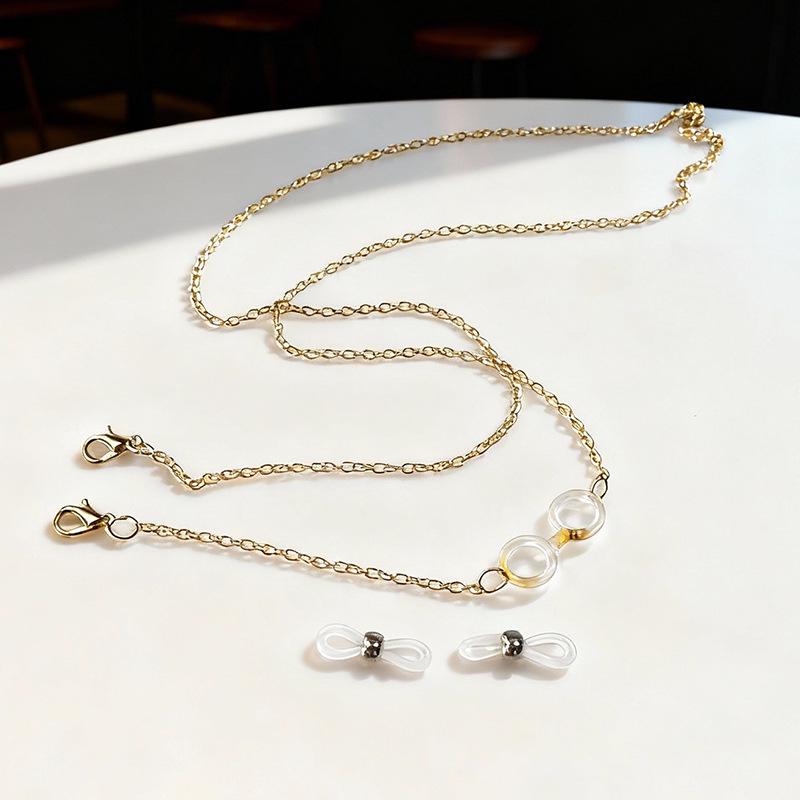 Glass Chain Necklace: Stylish Metal Lanyard for Glasses – Versatile Hip Hop Jewellery Accessory