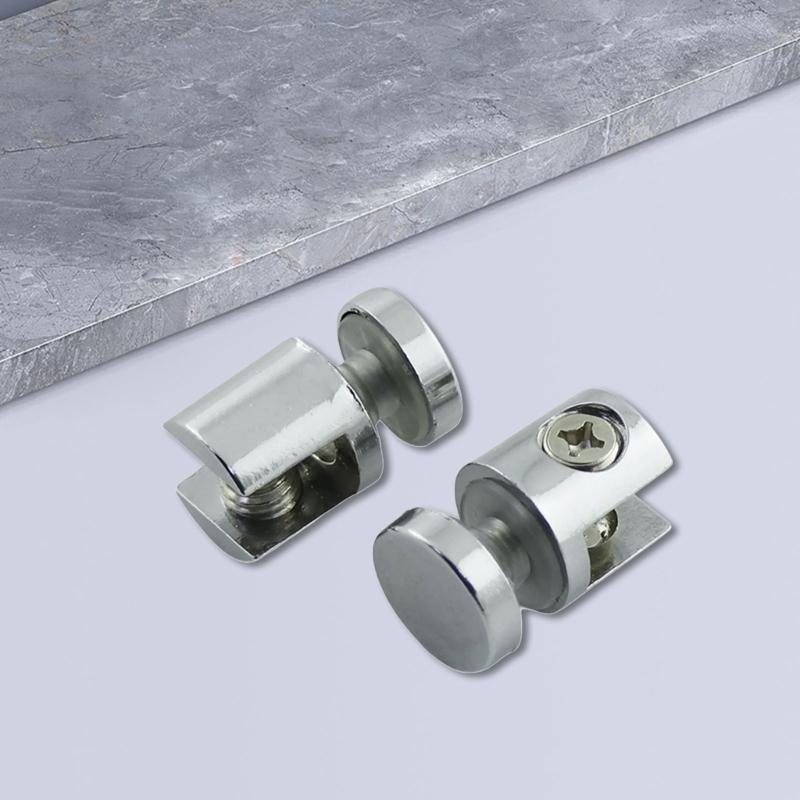 Adjustable Shelves Corner Bracket Glass Clamp Holder Bracket for 10-12mm Thick Glass Metal Fix Clamp Glass Support Plate
