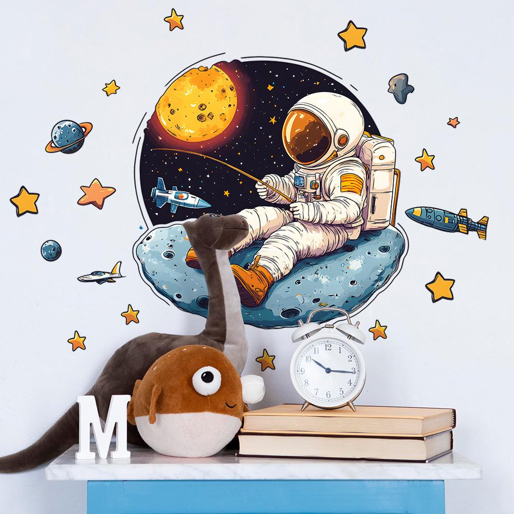 Katong Planet Astronaut Star Bedroom Living Room Home Beautification and Decoration Wall Stickers