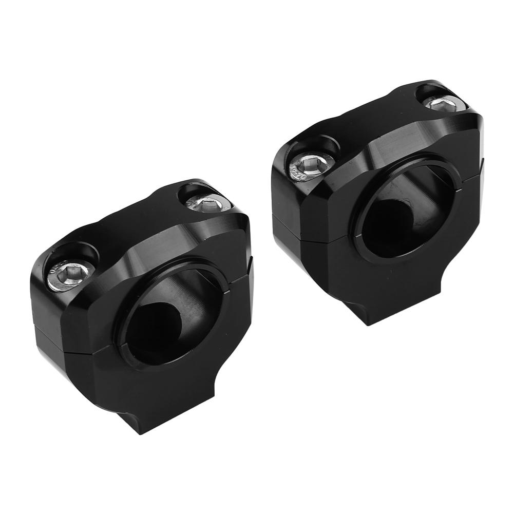 Motorcycle Handlebar Clamps 28mm CNC NaMachined Aluminum Alloy Handlebar Mount Clamps No Drilling Required for All Motorcycles