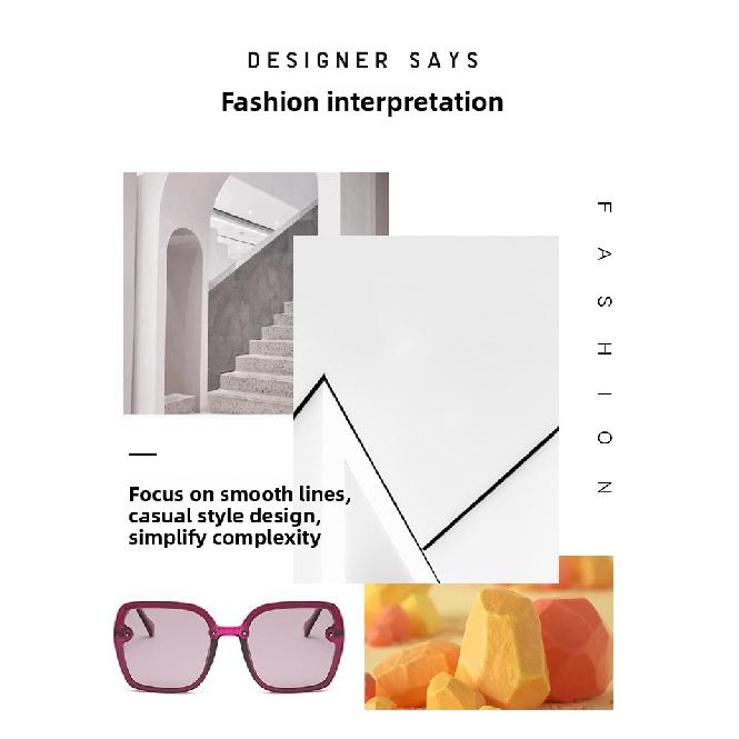 Women's Polarized Sunglasses, European and American Trendy, Unique Retro Sunglasses for Driving, Sunshade, Light Luxury Style