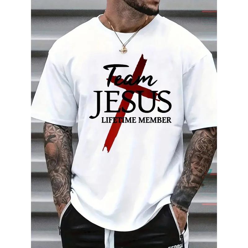 Taglie Europee Maglietta da Uomo Comoda Girocollo Casual Maniche Corte Morbida Traspirante Top Abbigliamento Uomo Estiva Primavera Streetwear Trendy Stampa Lettere