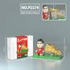 Blocchi Micro Giocattolo Non Tossici Stella del Calcio Giocatore di Calcio Assemblaggio Mini Figura Giocattolo Per Bambini Porta Penne Ornamento da Scrivania