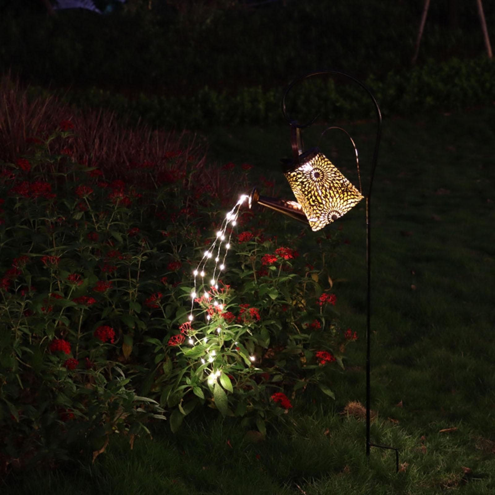 

Art lighting led Solar Lamp Trapezoidal Kettle Light Outdoor Trapezoid Watering Can Garden Yard Type D with stand