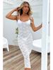New Multi-Color Lace Sleeveless Suspenders Sexy Long Dress 2025