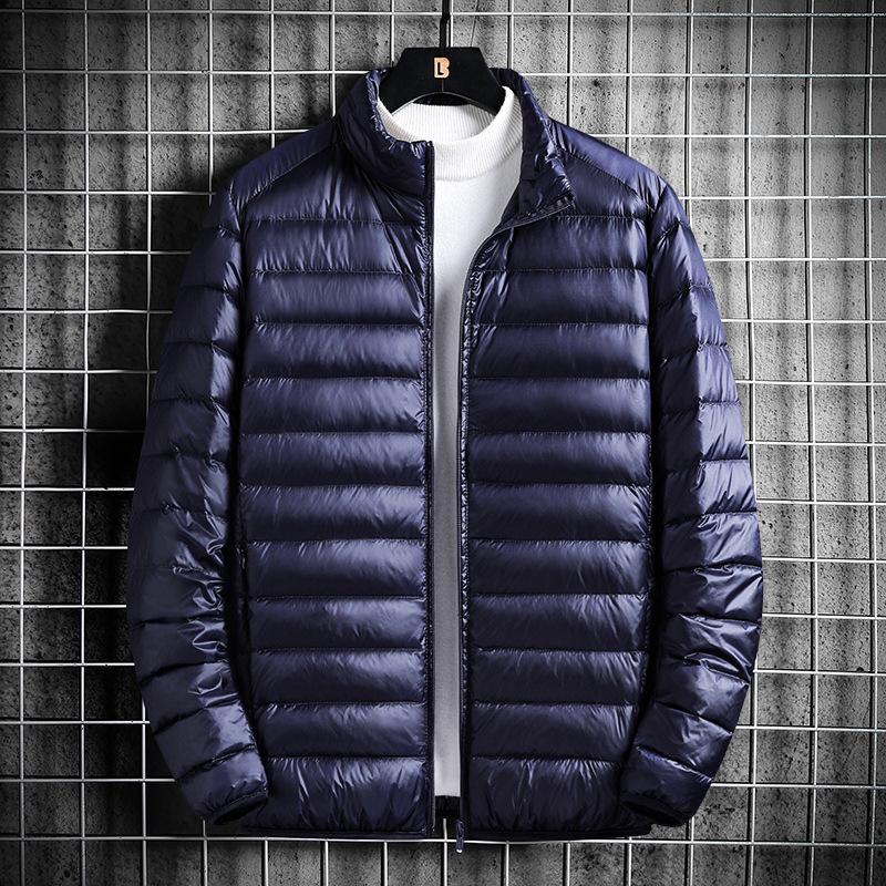 Men's Slim Fit Lightweight Hooded Down Cotton Jacket - Winter 2025 Edition