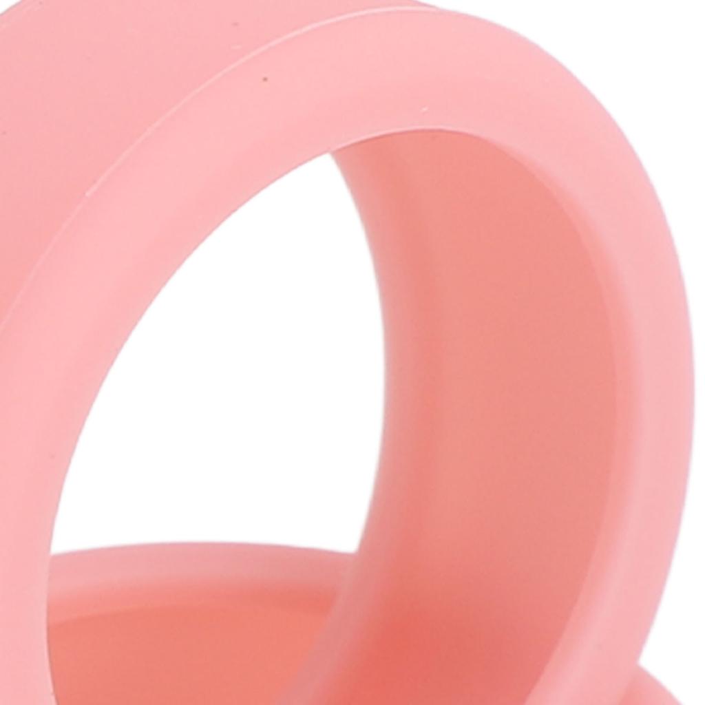 3PCS Silicone Ring Covers for Smart Ring Scratch Resistant Skin Friendly Elastic Ring Protector Protective Sleeve Pink M for Size 11 12 13