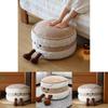 Cartoon Bread Stool Plush Footrest With Removable Cover For Living Room Decor