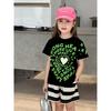 Children's European and American Style Unisex Short-Sleeve Clothing 2026 New Summer Sports Thin Pure Cotton Short-Sleeve T-Shirt Trendy