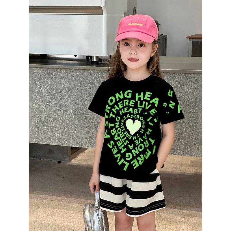 Children's European and American Style Unisex Short-Sleeve Clothing 2026 New Summer Sports Thin Pure Cotton Short-Sleeve T-Shirt Trendy
