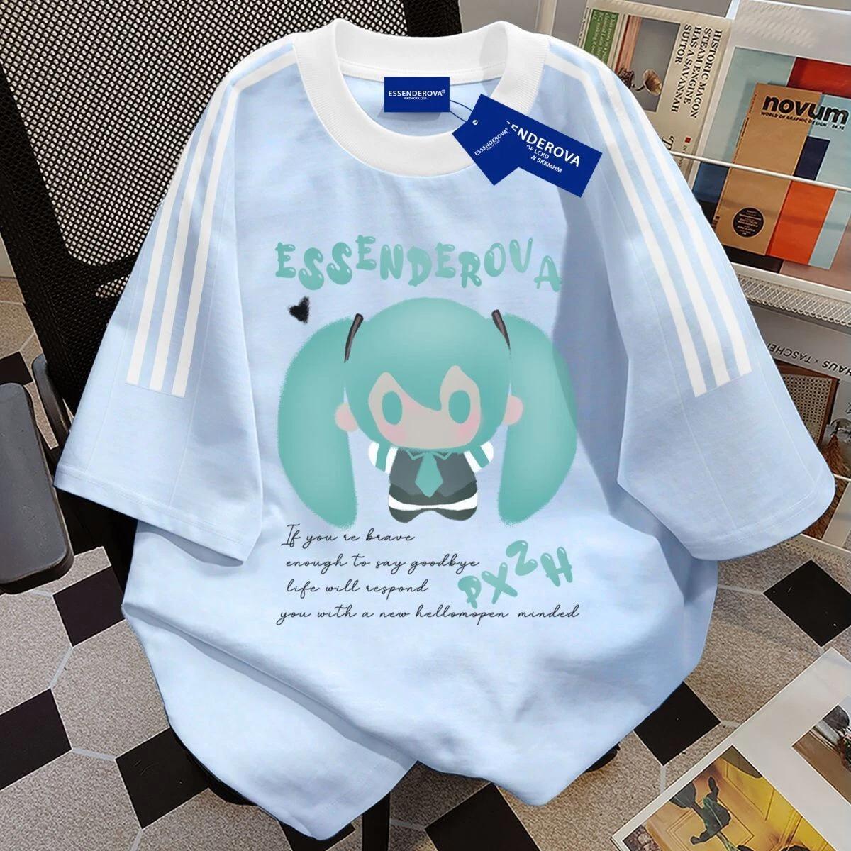 Miku Hatsune cosplay anime manga sports T-shirt shirt cotton women s 4XL