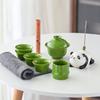 Panda Tea Set Hand-Painted Ceramic Bamboo Cup Travel Bag Business Gift Box Annual Meeting Gift