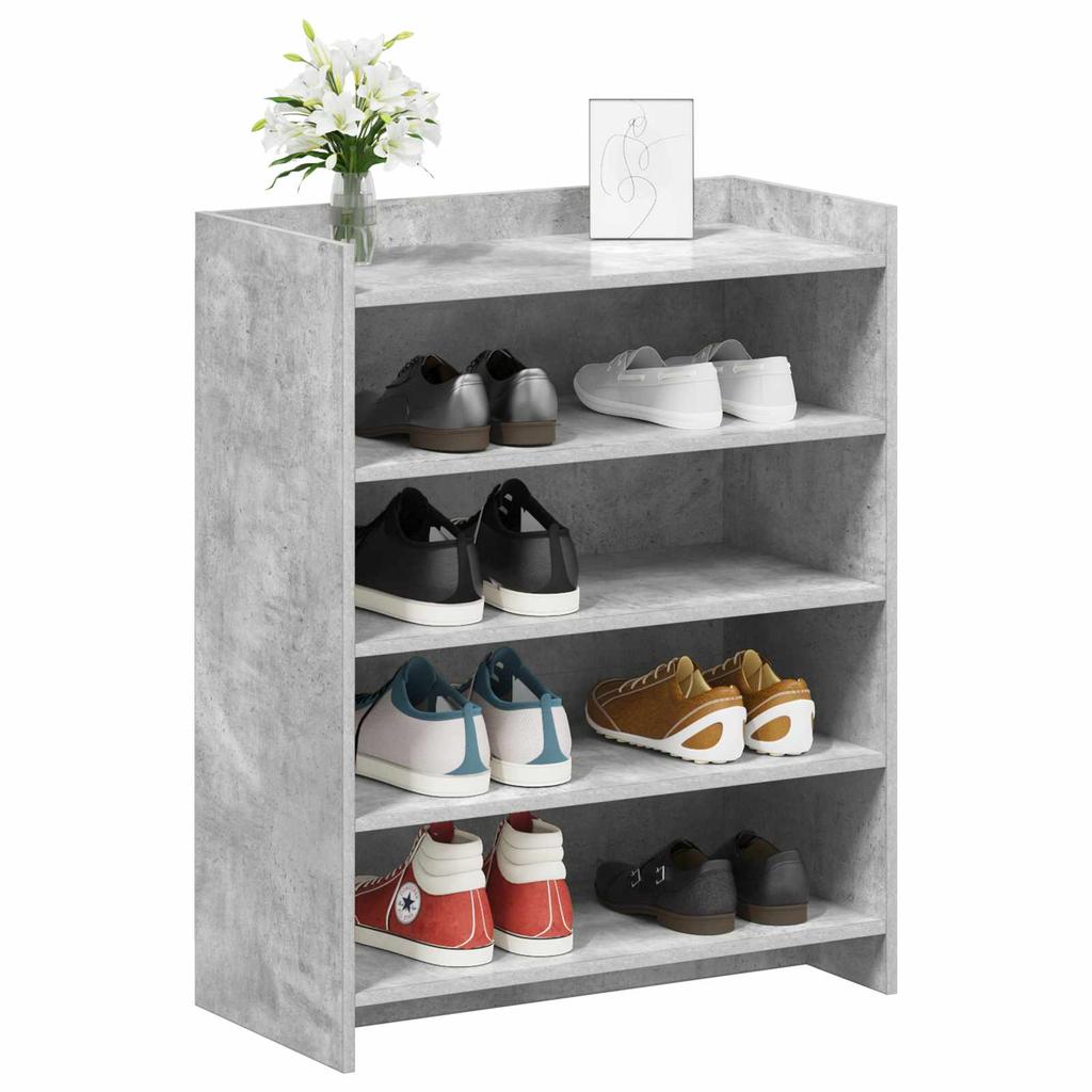 Shoe Cabinet Concrete Grey 73.5 x 36 x 92 cm Particleboard