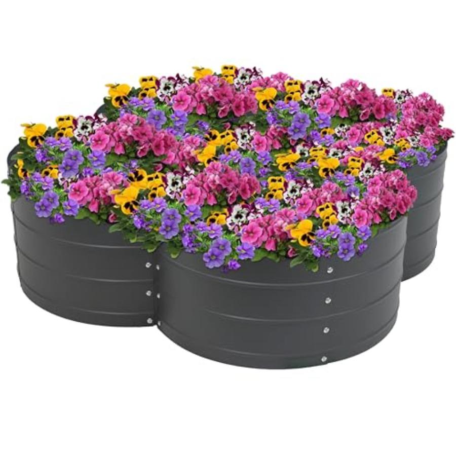

Sunnydaze Galvanized Raised Garden Bed - Metal Raised Bed for Gardening - Outdoor Planter Box for Flowers Plants and Vegetables United States