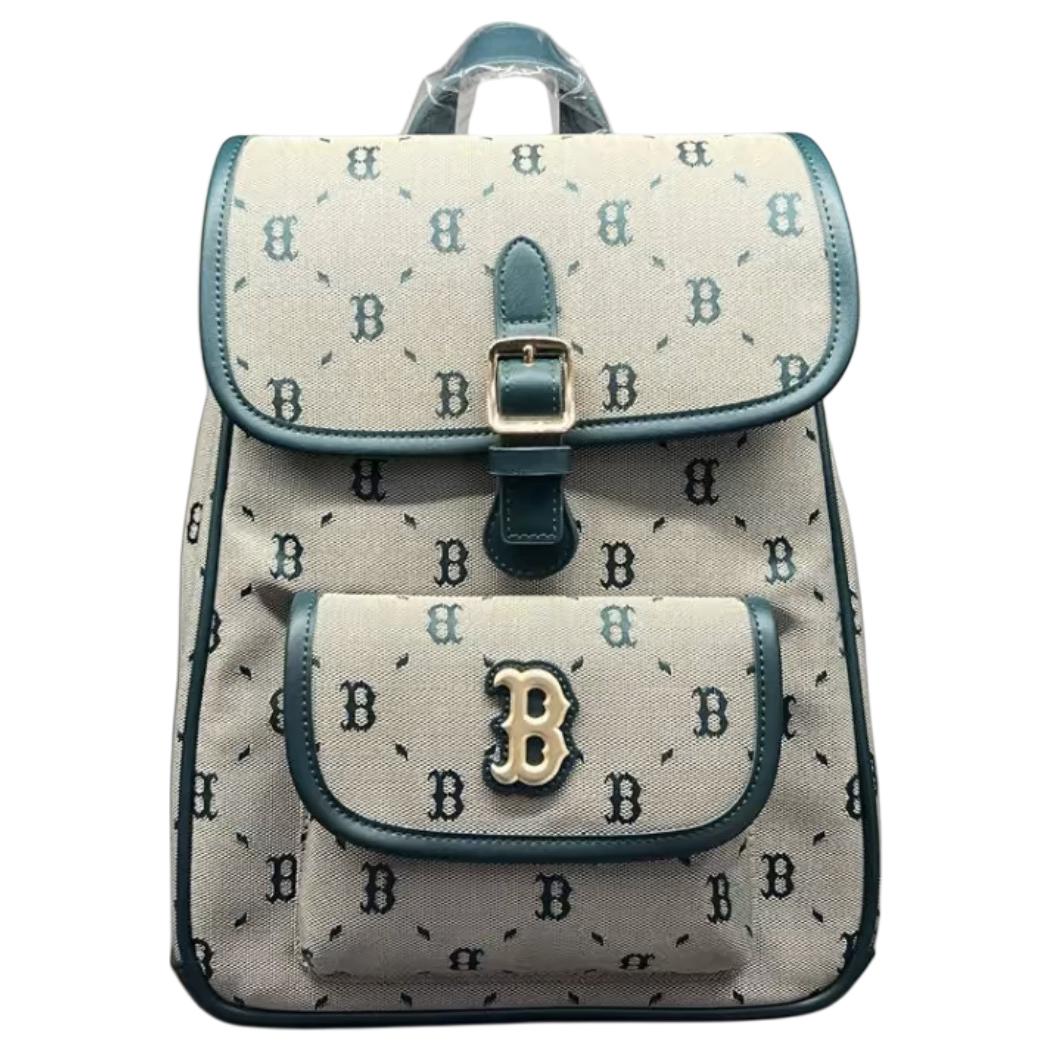 

MLB Casual Fashion Trend Polyester Backpack Regular Women Backpack Green 7ABKMD74N-43BGL Green