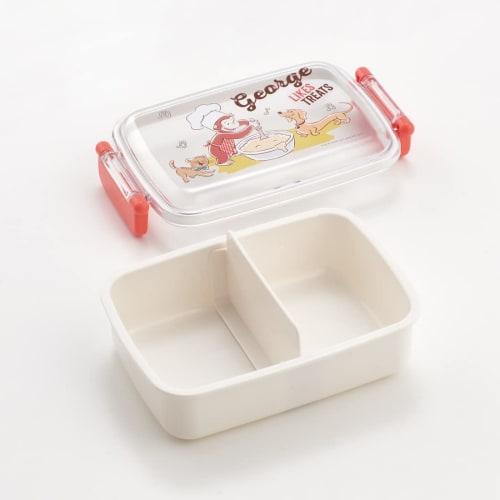 Skater Bento Box, 450ml, Curious George 23 Design, Antibacterial, for Children, Made in Japan, RBF3ANAG-A