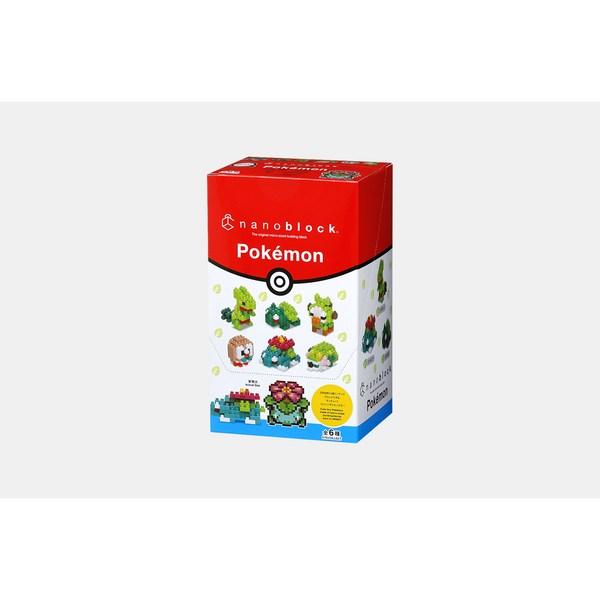 Bandai Nanoblock Mini-Figurine Pokémon Tipo Normale - Set 6 Pokémon Da Costruire: Eevee, Swablu, Munchlax, Bewear, Porygon, Chatot