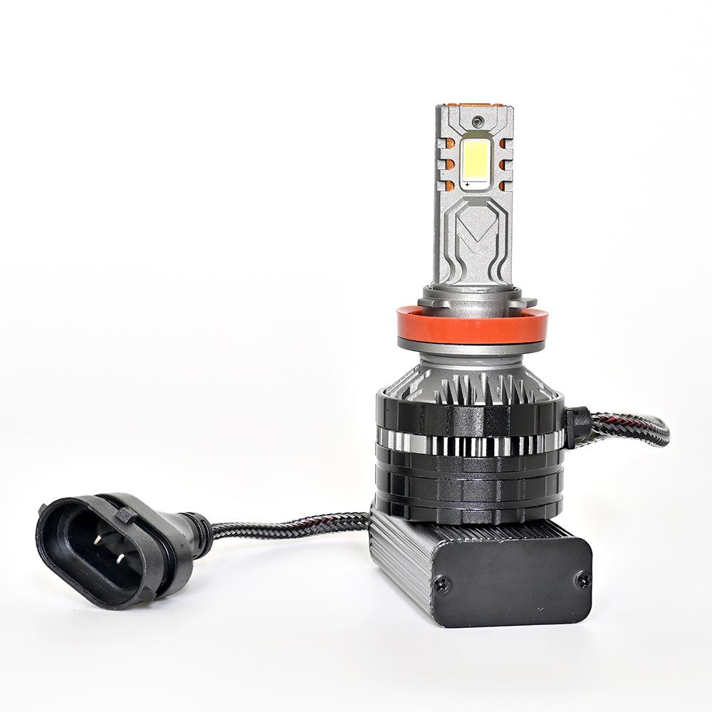 Car LED Headlight H7 High Power Dual Copper Tube 9-core LED Car Light 120W Super Bright Far and Near Integrated Headlight H7