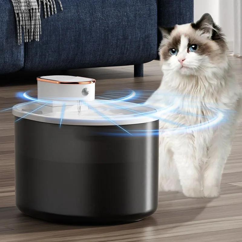 Wireless Pet Water Dispenser Large Capacity Mute Loop Filter Water Fountain Intelligent Induction Cat Water Fountain Product