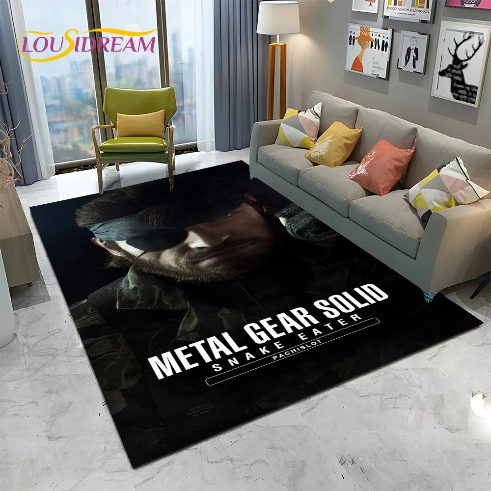 3D Game Metal Gear Solid Cartoon HD Carpet Rug for Home Living Room Bedroom Sofa Doormat Decor,kids Area Rug Non-slip Floor Mat