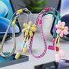 Unique Cartoon Flower Phone Lanyard, 1Pcs Decorative Pendant Rope, Long Crossbody Universal Accessory