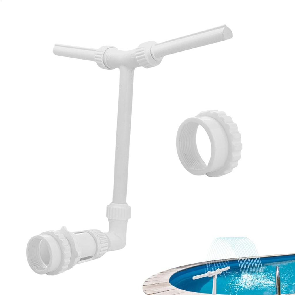Waterfall Swimming Pool Fountain with Double Spray Adjustable Sprinkler For Inground Pools Water Sports Accessories