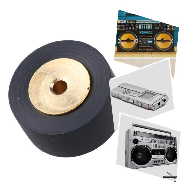 Rubber Pinch Roller Cartridge Radio Tape Recorder Movement Cassette Deck Pressure Belt Wheel 14.2x8x6.5/14.2x7x6.5mm