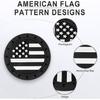 JUSTTOP Car Cup Holder Coaster,American Flag Non-Slip Ert Car Cup Coaster,Car Accessories Interior For Women And Man,4 Pack Black