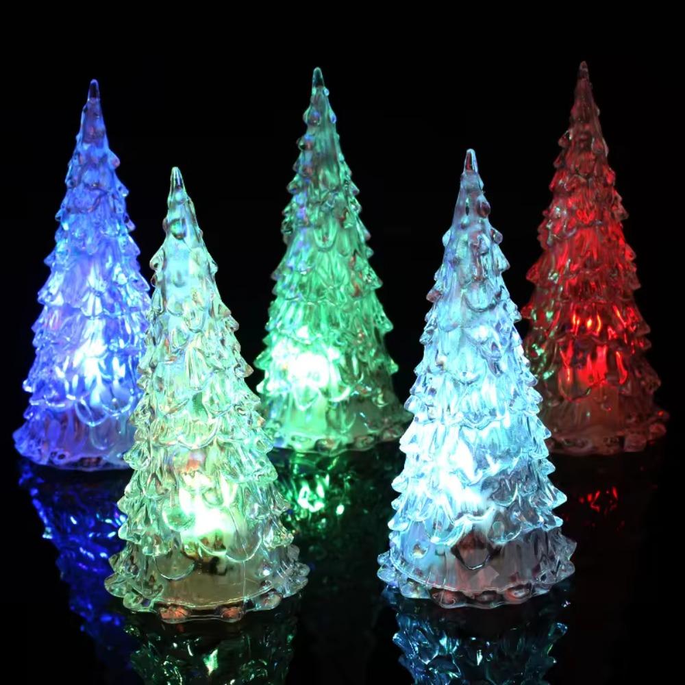 Colorful Light Night Light Flashing Tabletop Lamp Christmas Tree LED Light  New Year