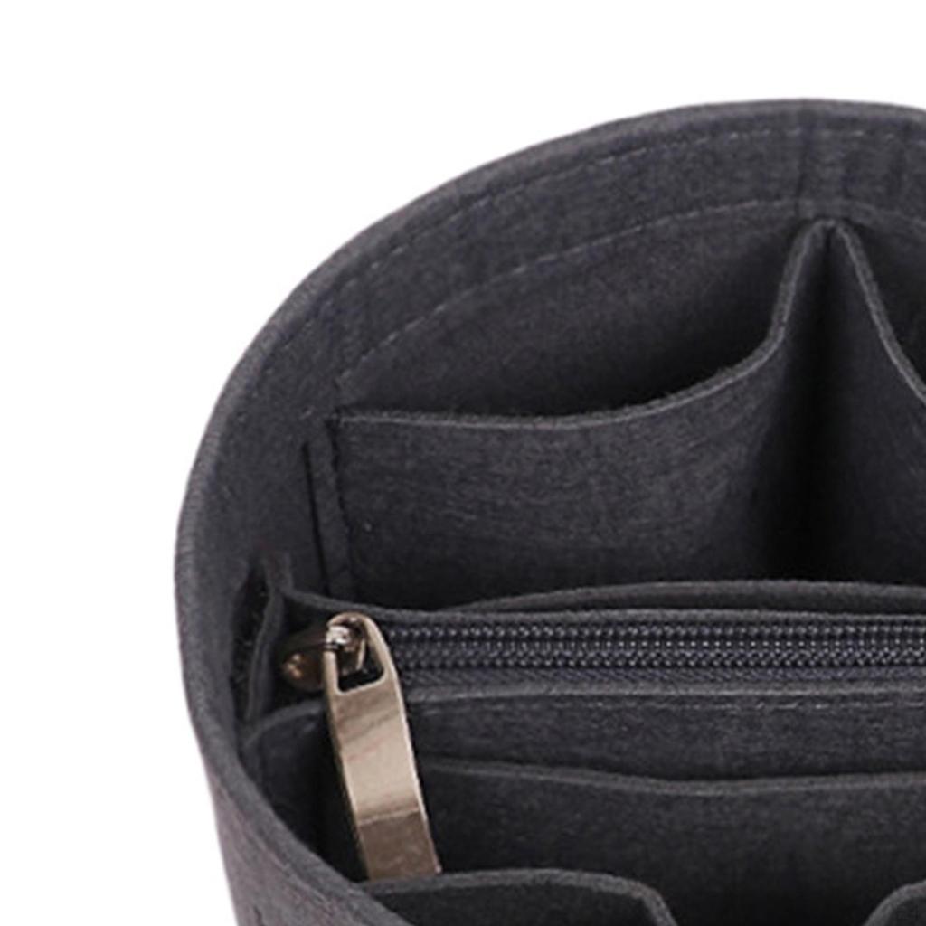 Bag Bucket Lining Hand Handbag Mode with Compartments Type Cosmetic Storage