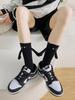 Cute Black and White Mid-Calf Magnetic Couple Socks