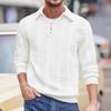 Men's Casual Half-Zip Pullover Hoodie with Lapel - 2025 Spring/Autumn Style