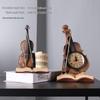 Retro Violin Ornament: Creative Minimalist Home Accessory for Living Room, TV Cabinet, or Bookcase.