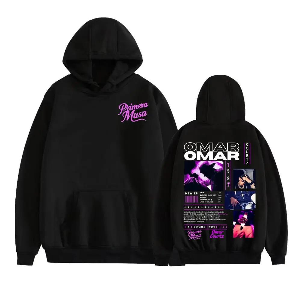 Omar Courtz Primera Musa Grafické mikiny Pánské Dámské Hip Hop Mikina Oversize Harajuku Streetwear Fleecový Teplý Pulovr Tepláková souprava Dámské Pánské Oblečení