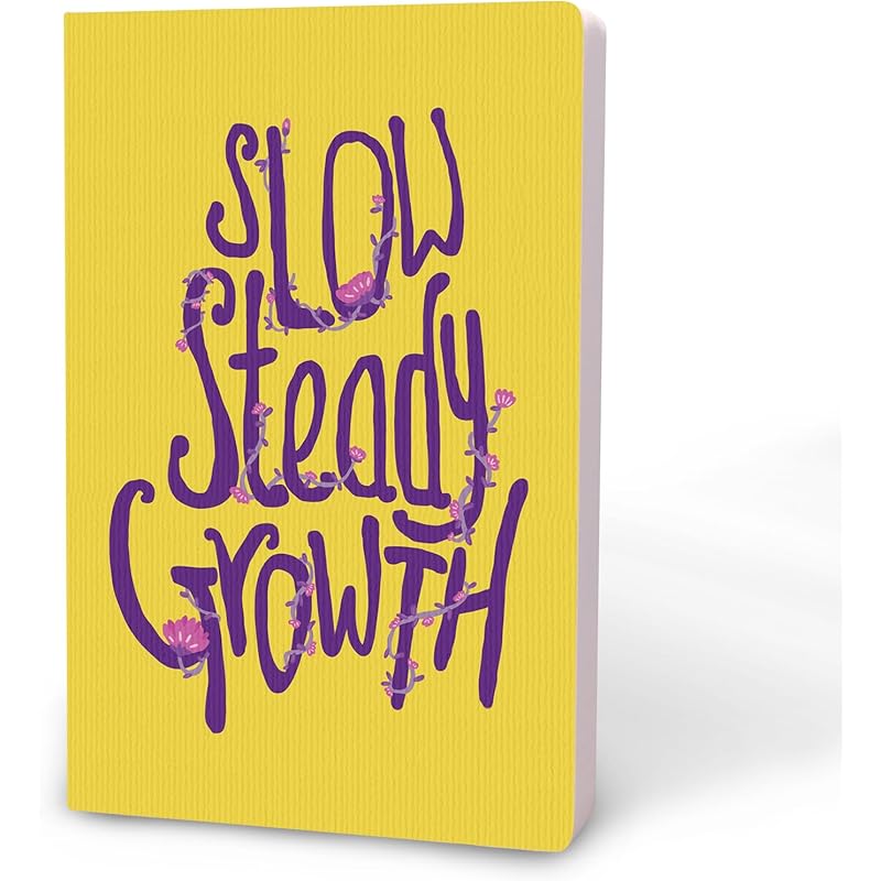 

Factor Notes 90 Gsm A5 Notebook: Plain | 160 Pages (Slow Steady Growth) a5