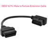 OBD 16 Pin Socket Extension Cable Diagnostic Scanner Connector Tool