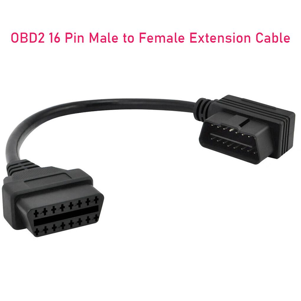 OBD 16 Pin Socket Extension Cable Diagnostic Scanner Connector Tool