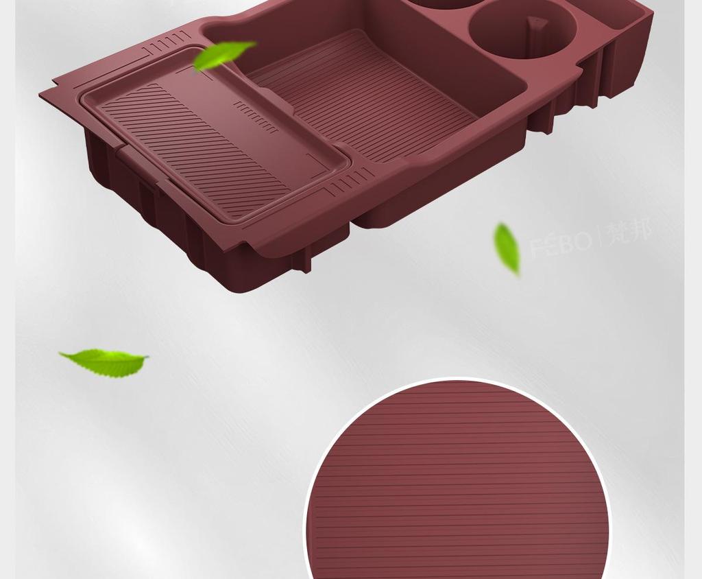 Compatible with 26 NIO ES8 Models: Center Console Cup Holder & Storage Box for Car Interior Modification