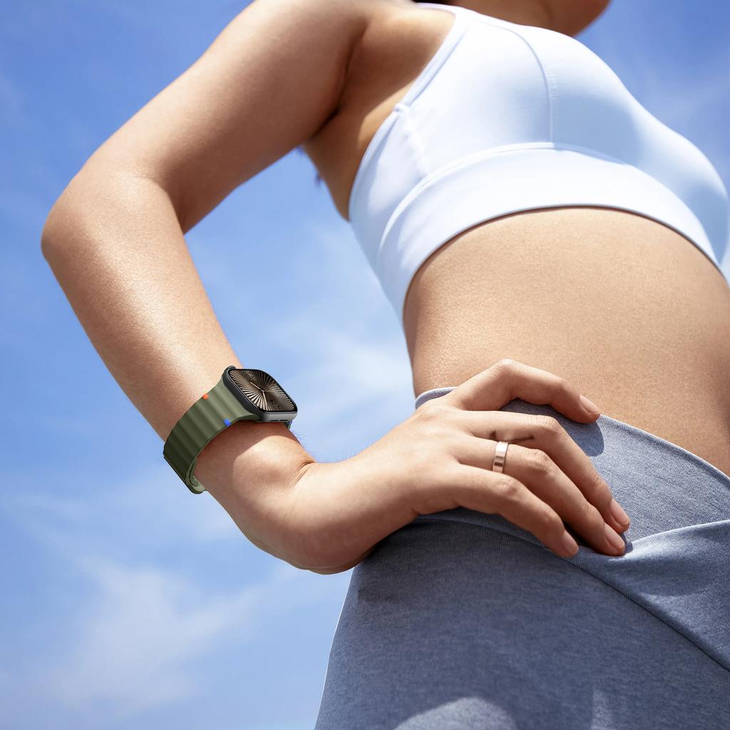 Silicone Straps for Apple Watch Band 44mm 40mm 49mm 45mm 46mm 42mm 38mm 41mm Correa Sport Bracelet iWatch Series 10 SE 9 Ultra 2