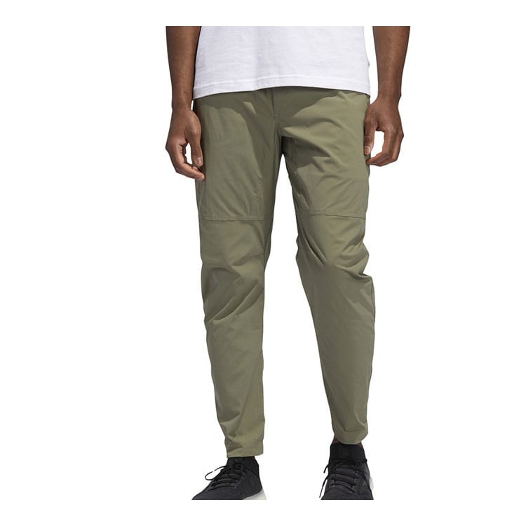 adidas Knitted Sweatpants Men's Green Moderate Straight Fit Pants FT2787