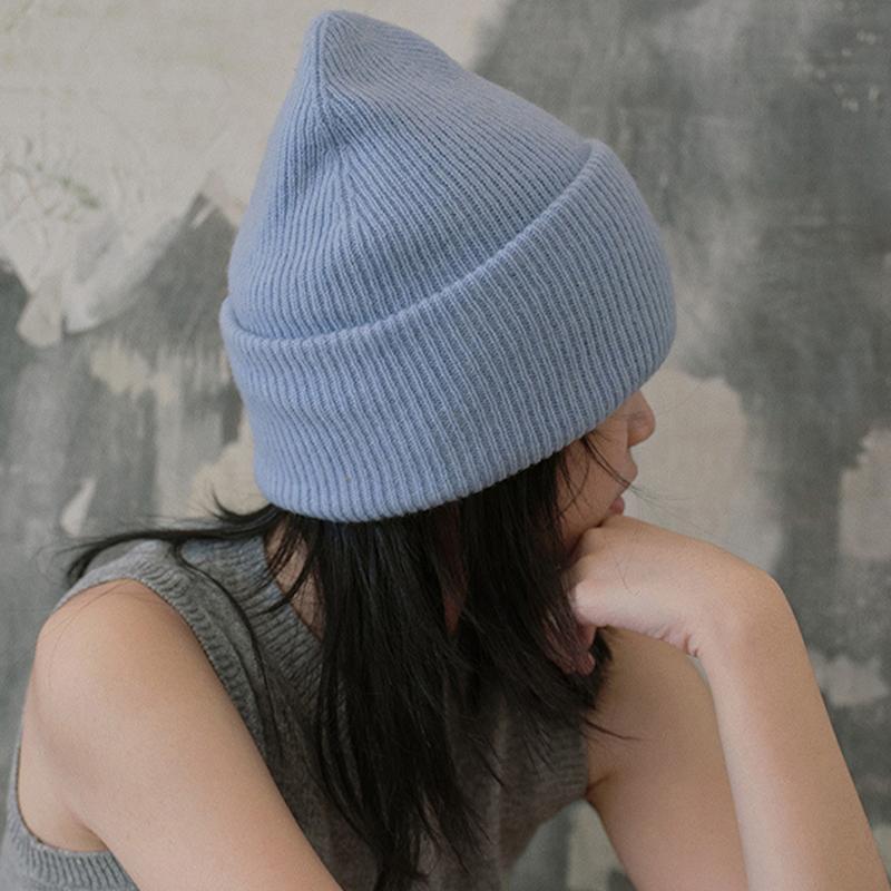 Winter Warm Beanies Casual Thread Hip Hop Hat Adult Women 100% Wool Knitted Skull Cap Gorro Ski Caps Cold Proof Beanies