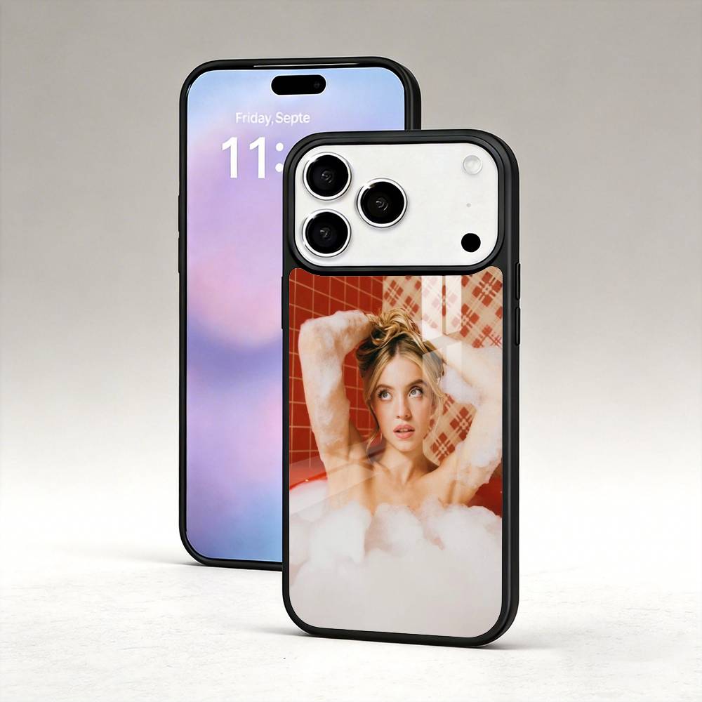Schauspielerin S-Sydney Sweeney Handyhülle Für iPhone 17,16,15,14,13,12,Pro,Max Für Magsafe Magnetisches Kabelloses Laden